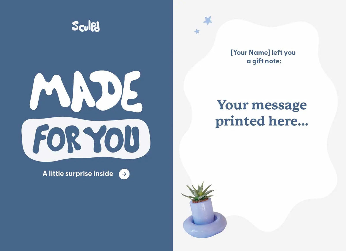 Add a printed Gift Message for FREE